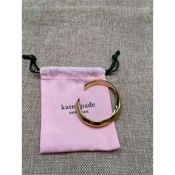 Kate Spade Raise the Bar Cuff Hinged Bracelet Gold-Tone - Picture 1 of 7